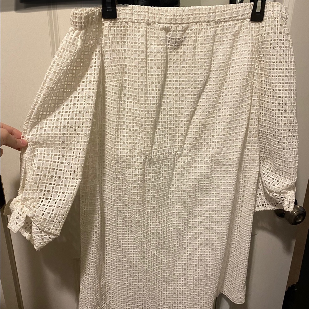 White Off the shoulder dress